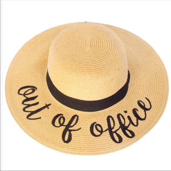 “Out of Office” Floppy Beach Hat. - Picture 2 of 6